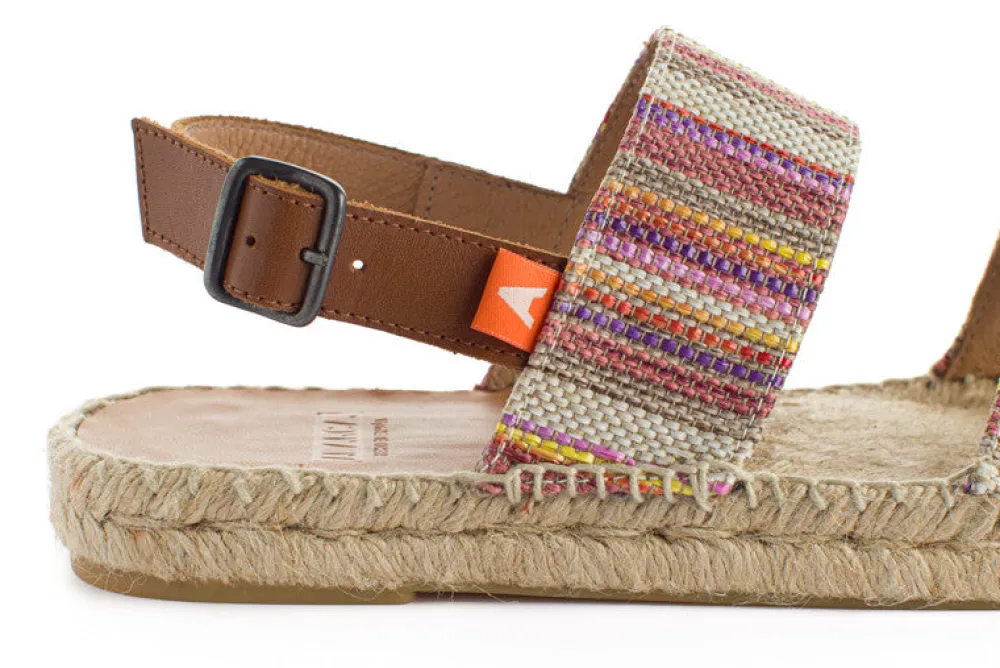 Abarca Shoes Sandalias Yute^Pascale Mayoral Naranja Sandalias De Yute