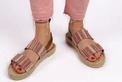 Abarca Shoes Sandalias Yute^Pascale Mayoral Naranja Sandalias De Yute