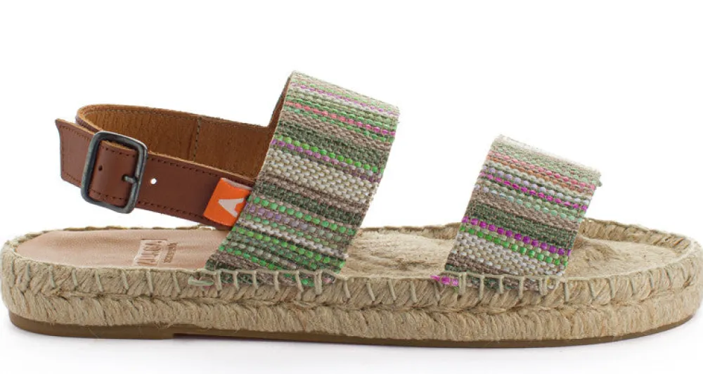 Abarca Shoes Sandalias Yute^Pascale Mayoral Verde Sandalias De Yute