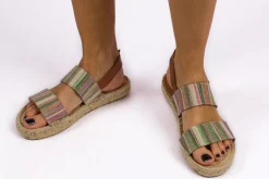 Abarca Shoes Sandalias Yute^Pascale Mayoral Verde Sandalias De Yute