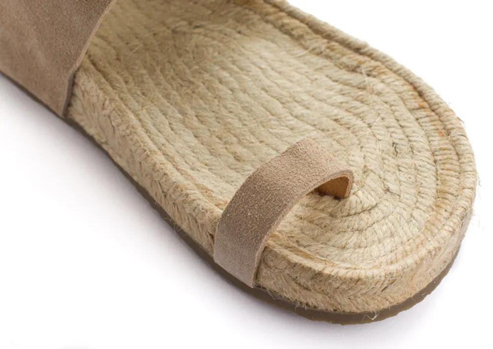 Abarca Shoes Sandalias Yute^Sandalia Piel Ibiza Piedra
