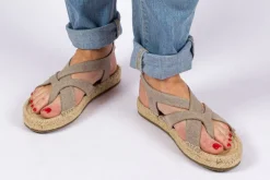 Abarca Shoes Sandalias Yute^Sandalia Terra Formentera Panna