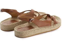 Abarca Shoes Alpargatas De Verano^Sandalias De Yute Piel Menorca Camel