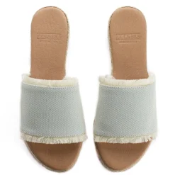 Abarca Shoes Alpargatas De Verano^Sandalias De Yute Santorini Unisex Color Celeste
