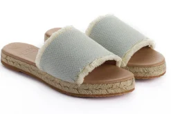 Abarca Shoes Sandalias Yute^Sandalias De Yute Santorini Unisex Color Celeste