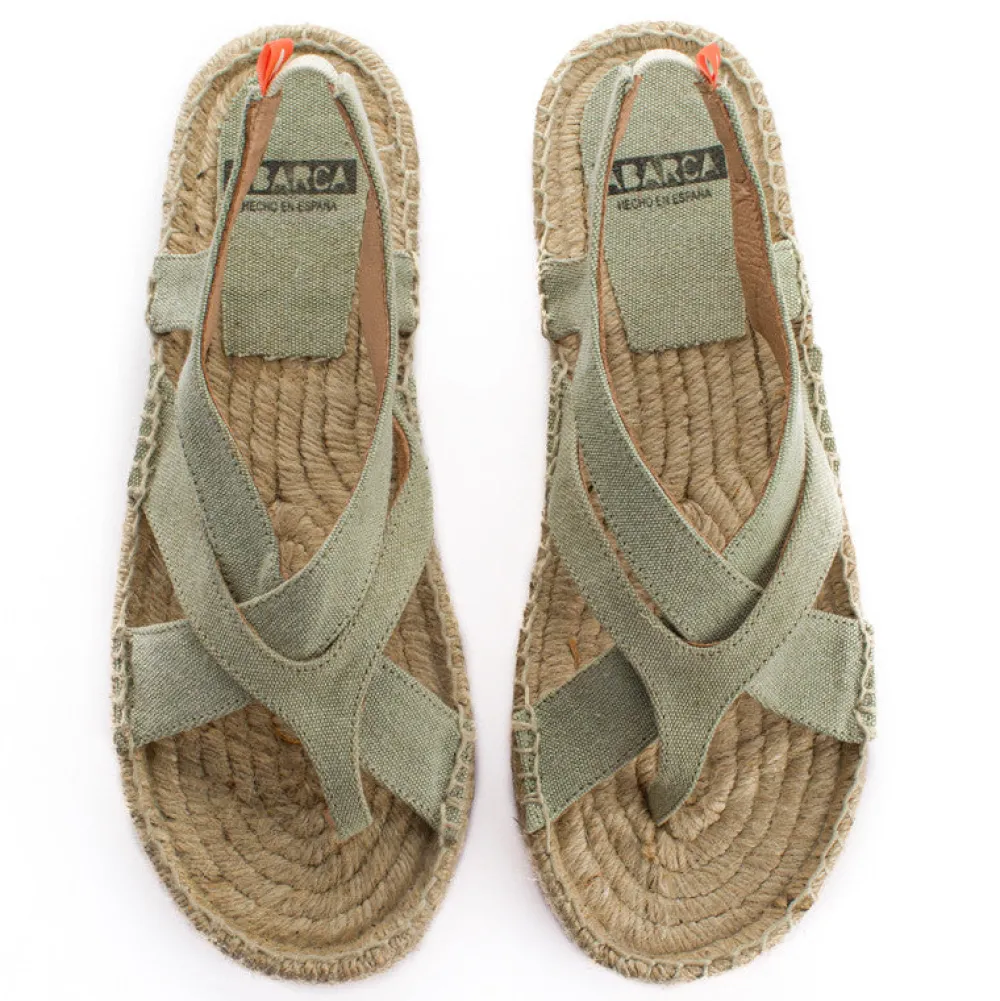 Abarca Shoes Sandalias Yute^Sandalias De Yute Terra Formentera Kaki