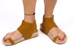 Abarca Shoes Alpargatas De Verano^Sandalias Piel Ibiza Camel