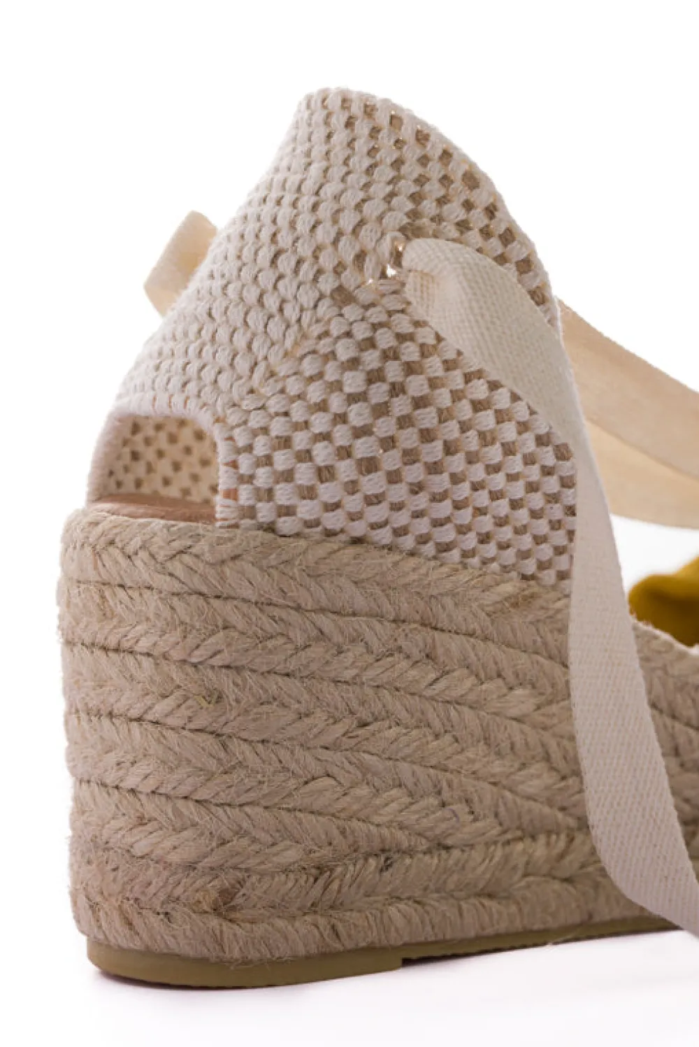 Abarca Shoes Alpargatas Con Cuñas^Sicilia Cuna Cinta Piel Amarillo