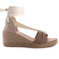Abarca Shoes Alpargatas Con Cuñas^Sicilia Cuna Cinta Piel Piedra